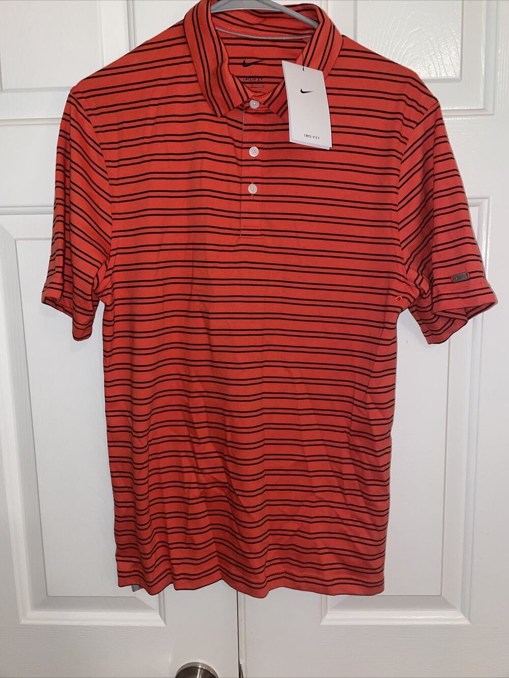 Nike Dri-FIT Player Men's Striped Golf Polo Shirt Top Size Small DA2972-631